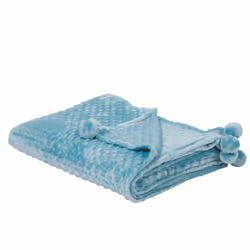 Blanket 150 x 200 cm Light Blue SAMUR