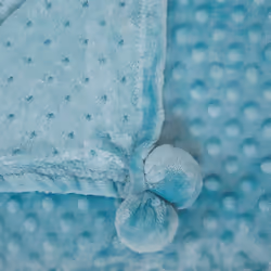 Blanket 200 x 220 cm Light Blue SAMUR