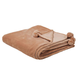 Blanket 200 x 220 cm Brown TERKE