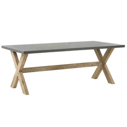 Garden Dining Table OLBIA 200 cm 100 cm Concrete Grey