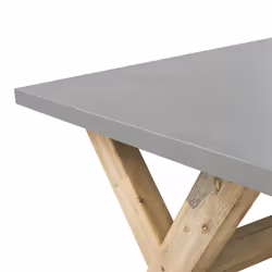 Garden Dining Table OLBIA 200 cm 100 cm Concrete Grey
