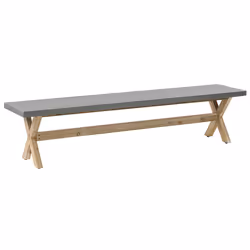 Garden Bench OLBIA 200 cm Concrete Grey