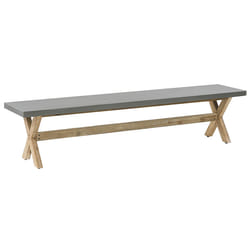 Garden Bench OLBIA 200 cm Concrete Grey