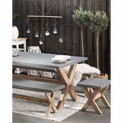 Garden Stool OLBIA Concrete Grey