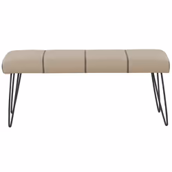 Bench BETIN Faux Leather Beige