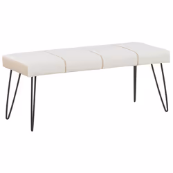 Bench BETIN Faux Leather White