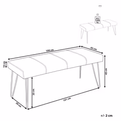 Bench BETIN Faux Leather White
