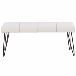 Bench BETIN Faux Leather White