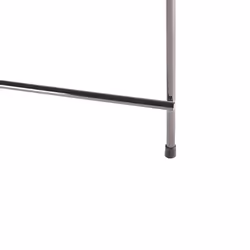 Side Table LUCEA Tempered Glass Silver - Additional view 4