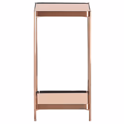 Side Table ALSEA Tempered Glass Copper