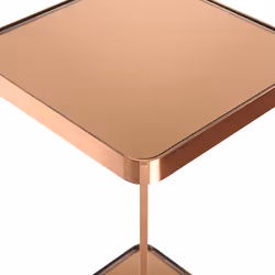 Side Table ALSEA Tempered Glass Copper - Additional view 4