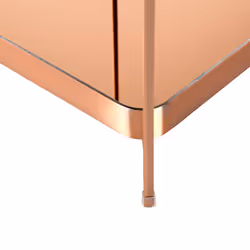Side Table ALSEA Tempered Glass Copper - Additional view 5
