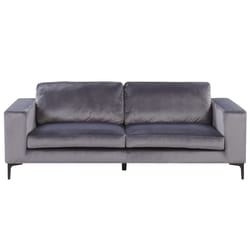 Sofa VADSTENA Velvet Dark Grey 3 Seater
