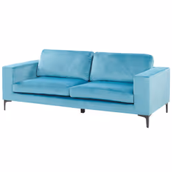 Sofa VADSTENA Velvet Light Blue 3 Seater