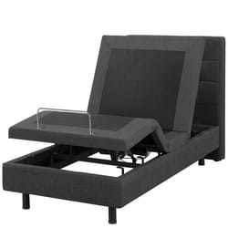 Adjustable Bed Fabric DUKE 80 x 200 cm (EU Small Single) Dark Grey