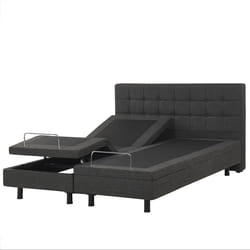 Adjustable Bed Fabric DUKE 160 x 200 cm (EU King Size) Dark Grey