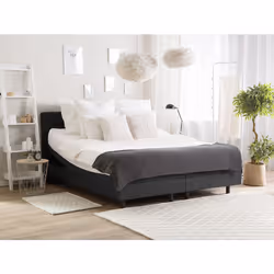 Adjustable Bed Fabric DUKE 160 x 200 cm (EU King Size) Dark Grey