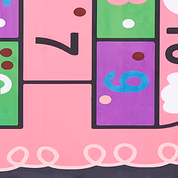 Kids Rug Hopscotch Print 80 x 150 cm Pink HONAZ