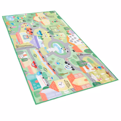 Kids Rug City Print 80 x 150 cm Green KEMER
