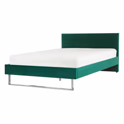 Bed Velvet BELLOU 140 x 200 cm (EU Double) Green