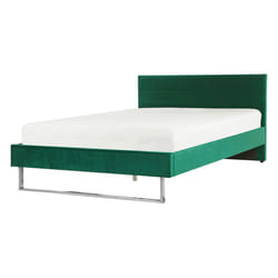 Bed Velvet BELLOU 140 x 200 cm (EU Double) Green