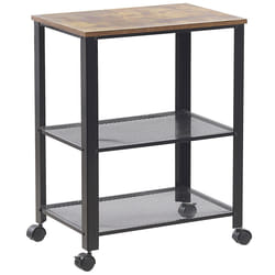 Kitchen Trolley BOLZANO Brown/ Black
