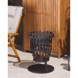 Grill Fire Pit PULO Metal Black