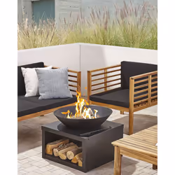 Fire Pit TANARA Metal Black