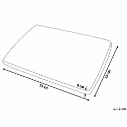 Bed Pillow MUIR Low Memory Foam 55 x 35 cm White