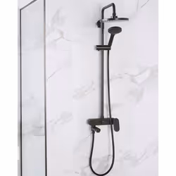 Mixer Shower Set with Rainshower GURARA Black