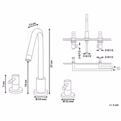 Basin Mixer Tap KALAMBO Black