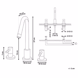 Basin Mixer Tap SIPI Gold