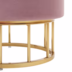 Storage Pouffe ELGIN Velvet Pink 37 cm 37 cm 42 cm