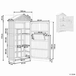Garden Cabinet SAVOCA Acacia Wood 100 cm 40 cm Brown