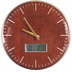 Wall Clock BRUGG 43 cm Golden Brown