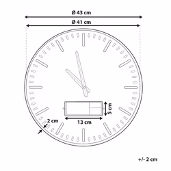Wall Clock BRUGG 43 cm Golden Brown