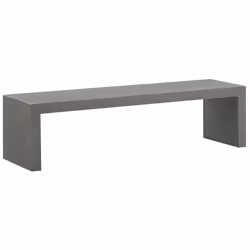 Garden Bench TARANTO 150 cm Concrete Grey