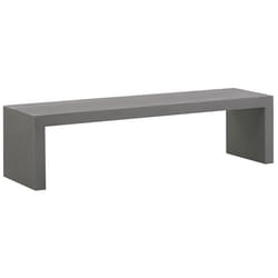 Garden Bench TARANTO 150 cm Concrete Grey