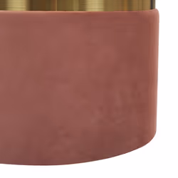 Set of 2 Storage Pouffes WICHITA Velvet Pink 36/31 cm 36/31 cm 44/39 cm