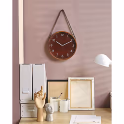 Wall Clock RENENS 26 cm Brown