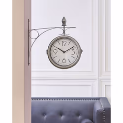 Wall Clock ROMONT 34 cm Metal Silver