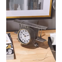 Clock STANS 26 cm Metal Silver