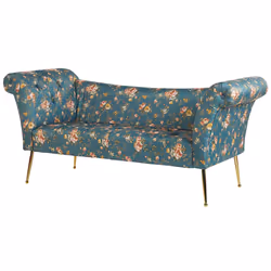 Chaise Longue NANTILLY Velvet Sea Blue