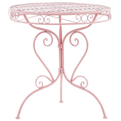 Bistro Table ALBINIA 70 cm 70 cm Metal Pink