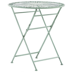 Bistro Table TRENTO 70 cm 70 cm Metal Light Green
