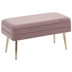 Storage Bench DURHAM Velvet Pink