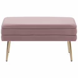 Storage Bench DURHAM Velvet Pink - Additional view 4