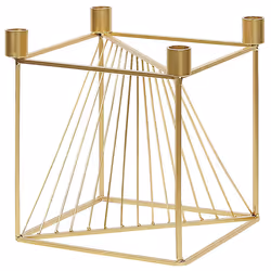 Candle Holder MINDORO Metal 23 cm Gold