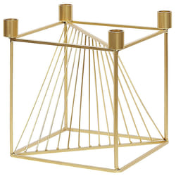 Candle Holder MINDORO Metal 23 cm Gold
