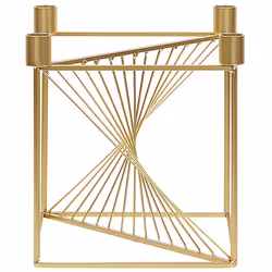 Candle Holder MINDORO Metal 23 cm Gold
